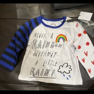 Burberry 6 month long sleeve cotton shirt
